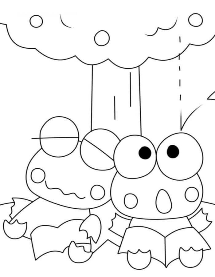 Tekenen Keroppi gratis voor kinderen