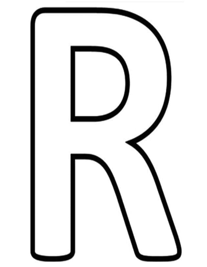 Tekenen Letter R basis