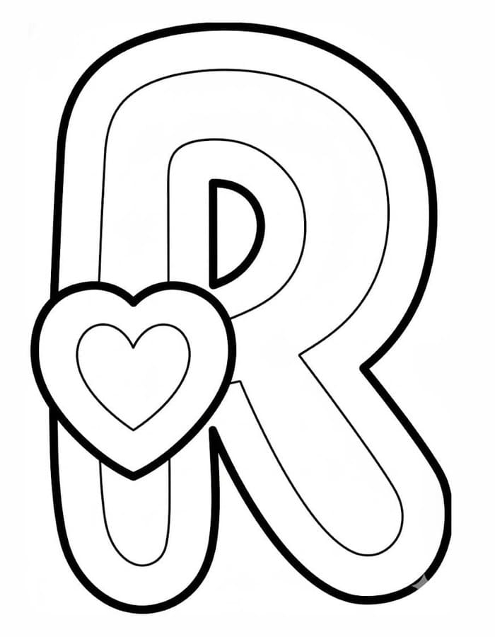 Tekenen Letter R gratis basis