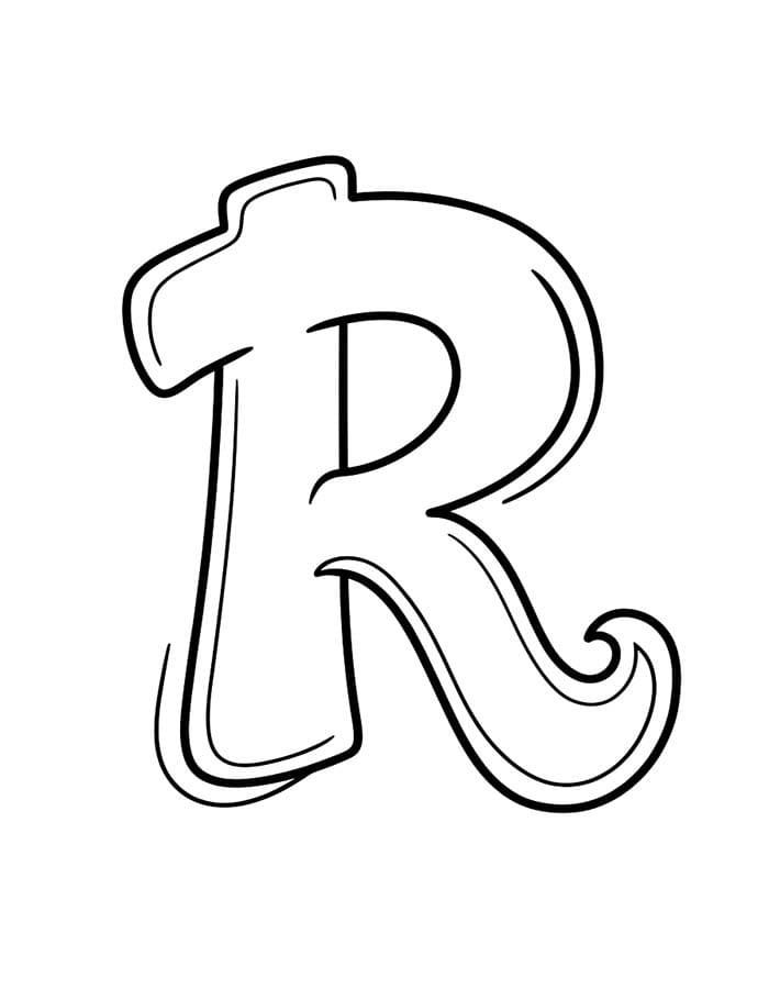 Tekenen Letter R