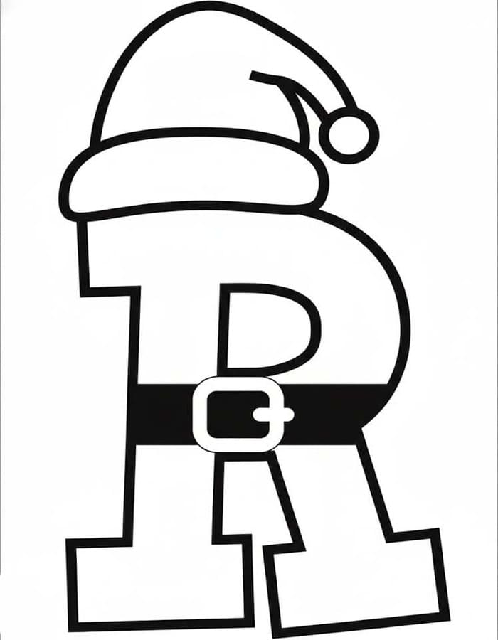 Tekenen Letter R simpel