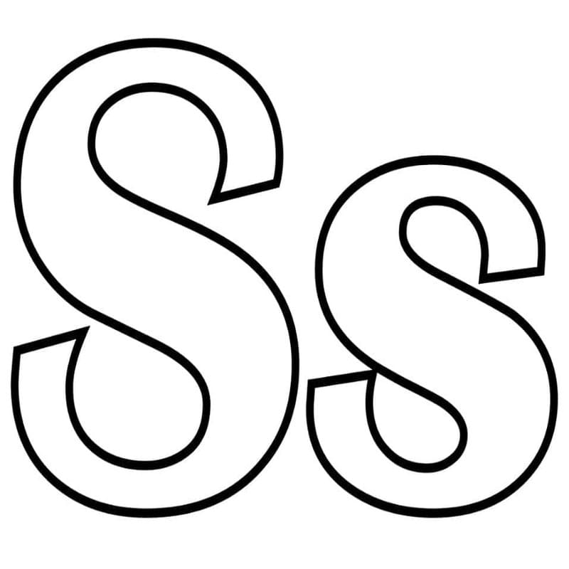 Tekenen Letter S eenvoudig