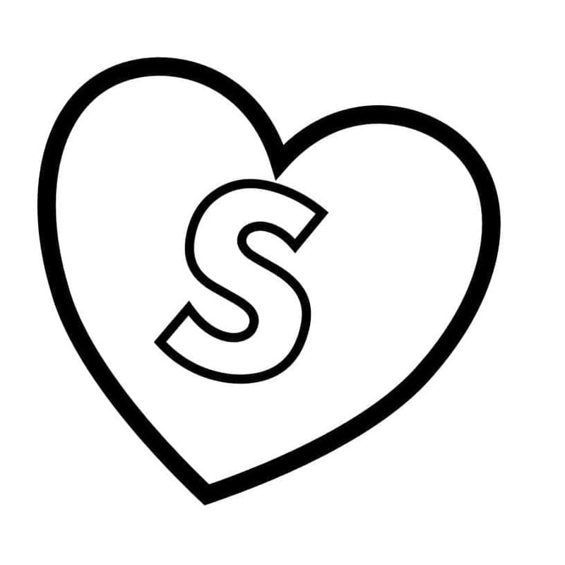 Tekenen Letter S gratis afdrukbaar eenvoudig