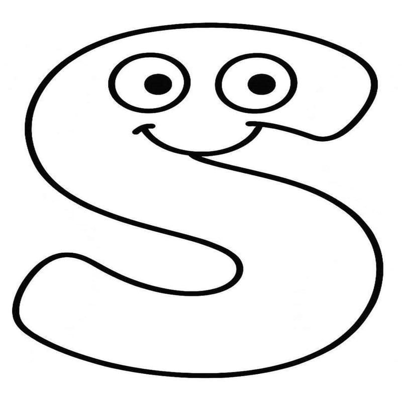Tekenen Letter S gratis