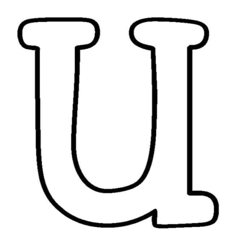 Tekenen Letter U voor kinderen