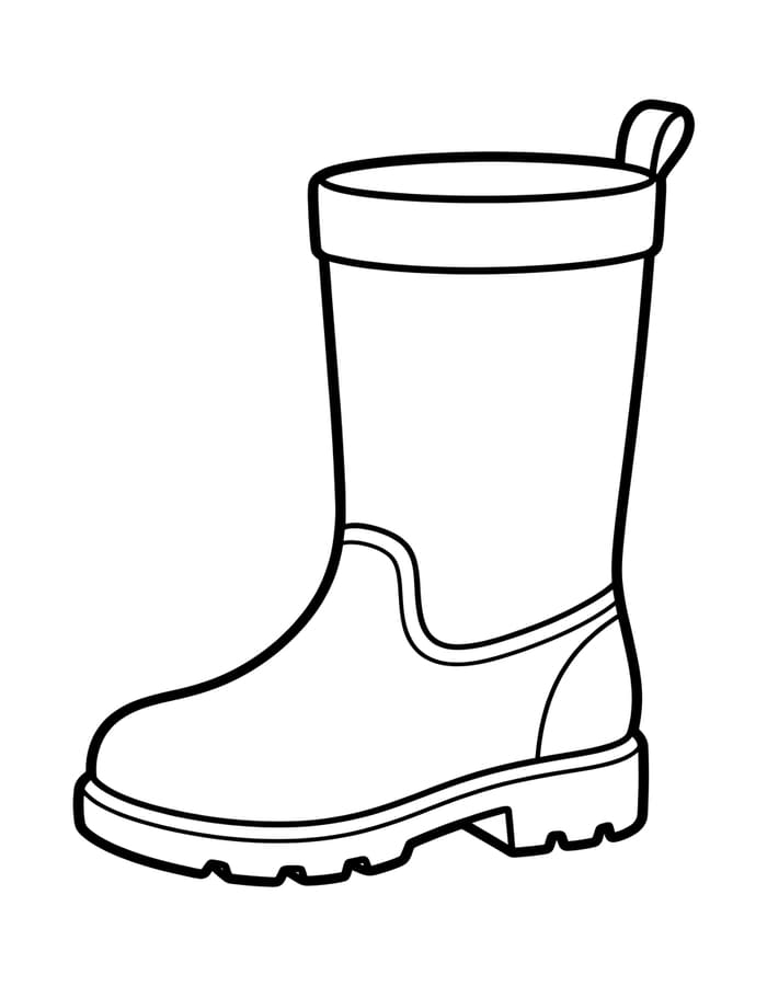 Tekenen Regenlaarzen basis