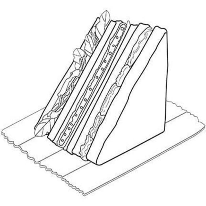 Tekenen Sandwich gratis basis