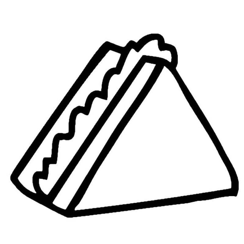 Tekenen Sandwich gratis eenvoudig