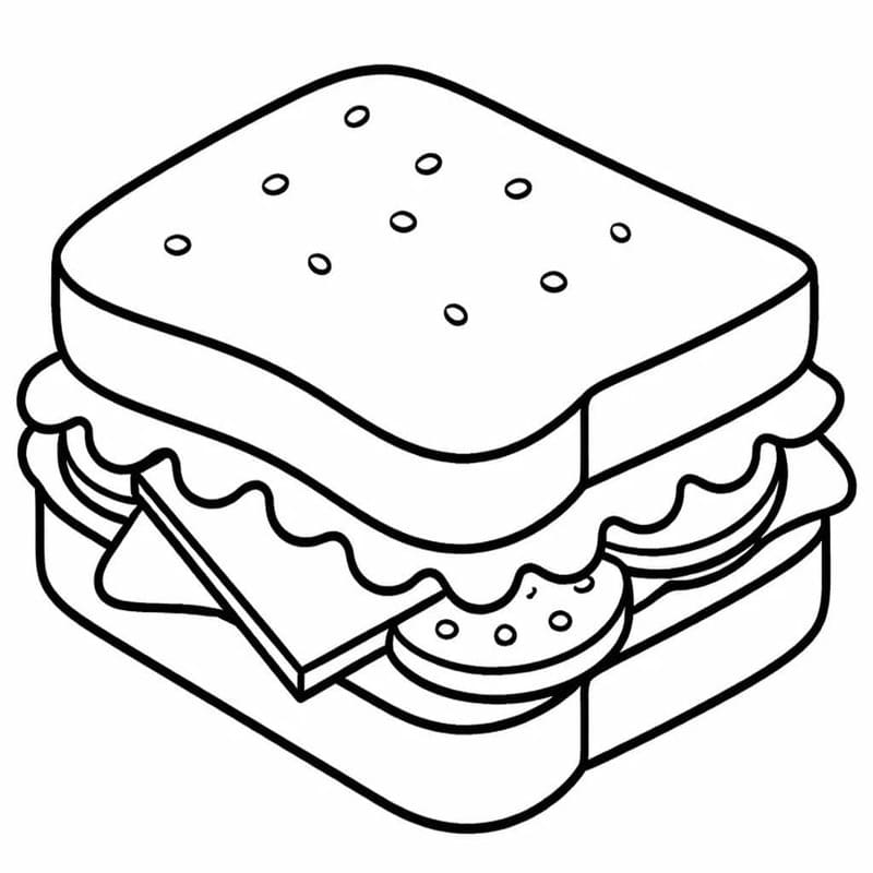 Tekenen Sandwich