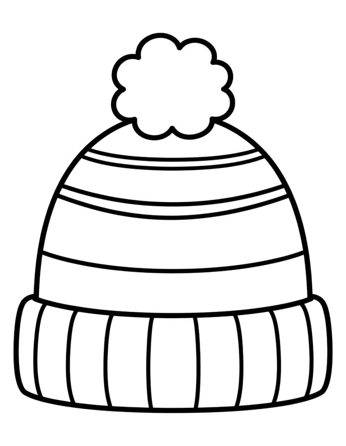 Tekenen Wintermuts gratis basis