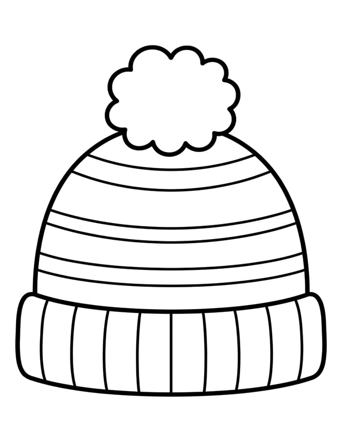 Tekenen Wintermuts gratis voor kinderen